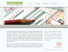 Tablet Screenshot of canovaconstruction.net